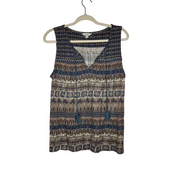 Lucky brand boho tassel tank top size medium - Picture 1 of 6
